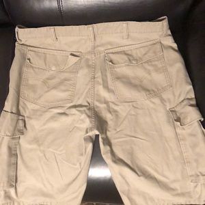 Khaki Levi Cargo Shorts.